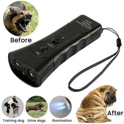 Pet Gentle ultraääni Anti Dog Barking Trainer Led Light Gentle Chaser Device Repeller New-Good