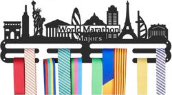 Mitalit Ripustin Näytön pidike Telineen rakentaminen ja Word World Marathon Majors Urheilumitalit Näyttö seinälle asennettava runko Urheilu Mitalit...