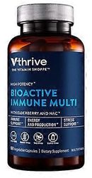 Vthrive Bioaktiivinen immuunimonivitamiini seljanmarjan ja NAC: n kanssa (60 vihanneskapselia)