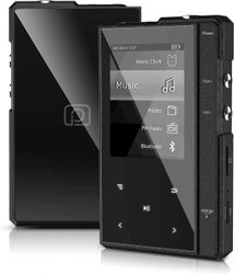 Mp3-soitin Bluetooth 5.0: lla, Phinistec Z6 -musiikkisoitin kaiuttimella, metallirunkovahvistin; Lasiselkä, FM-radio, ääninauhuri, e-kirja