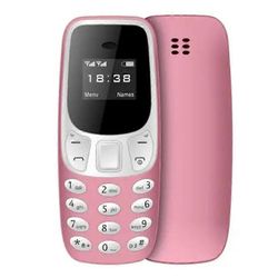 BM10 dual SIM 0,66 tuuman mini matkapuhelin 2G GSM matkapuhelin korvakoukku - vaaleanpunainen Monivärinen Pink