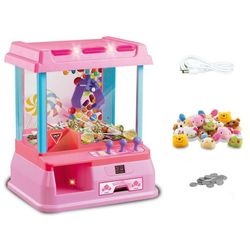 Ruili Elektronisk Candy Machine Grabber Prize Carnival Arcade Game Claw Pink