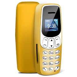 J7 Maailman pienin puhelin mini matkapuhelin Bluetooth-puhelin MP3-soitin äänenvaihtimella Kultaa