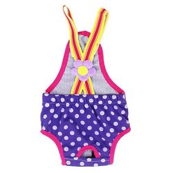 Dots Print Hund Shorts Ble Sanitære Fysiologiske Bukser Vaskbare Kvindelige Pet Korte Trusser Menstruation Undertøj Trusser 1 XXS