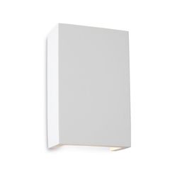 Firstlight Lighting Galleri LED 2 Light Square Gips Indendørs Væg Lys hvid, Hvid