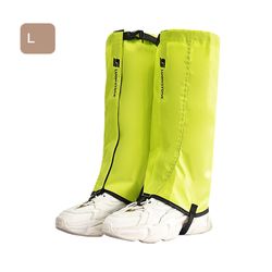 Utendørs Vandring Snødekke Leg Vandring Gaiters Sko Cover Oxford Fabric For Menn Kvinner Camping S Grønn L Code