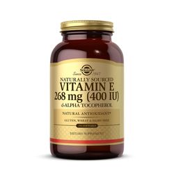 SOLGAR E-vitamiini 268 mg (400 IU) - 250 pehmeää geeliä