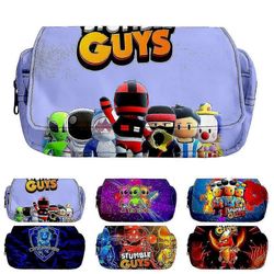 Stumble Guys -kynäkotelo, koululaisten paperitavarapussi, kynälaukku, lahjat D