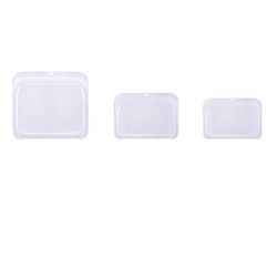 Handuo Genanvendelig madopbevaringspose, fryseposer, friskholdbar taske (3pcs) hvid