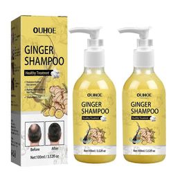 2x inkiväärikasviuute hiustenlähtöä estävä hiusshampoo öljyn hallintaan hiusten kasvua