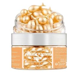 unbrand Fullerene Placenta Anti-Aging Seerum, Fullerene Placenta Skin Rejuvenation Kapselit, Fullerene Anti Wrinkle -kasvoseerumi, Essence-kapseli ...