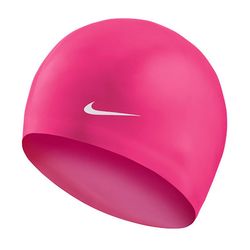 Nike kiinteä silikoni uimalakki - Pink Prime - Naiset Vaaleanpunainen