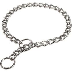 ruostumattomasta teräksestä valmistettu rikastin kestävään, vetämättömään koiran koulutuskaulukseen.-3.0mmx55cm