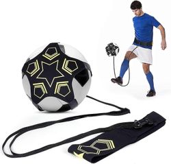 Zk-soccer Kick Trainer Single Training, 5 tassukangas jalkapallo lentopallo rugby trainer, säädettävä vyö lapsille ja aikuisille aloittelijoille, s...