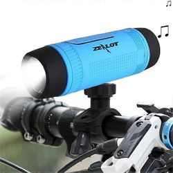 ZEALOT S1 Outdoor Bike Mount vedenpitävä langaton Bluetooth-kaiutin taskulampulla/virtapankilla/TF/FM-toiminnolla Sininen