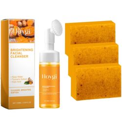 Tuemeric Kasvojen Puhdistusaine & Kurkuma Saippuasetti, Kurkuma Puhdistusvaahto, Kurkuma Kasvot