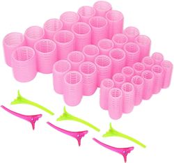Xqday Hår ruller, 36pcs Hair Curlers Styling Kit med hår pins, store medium Sself Grip ruller til langt &kort hår, ingen varmeskader Diy Hair Styli...