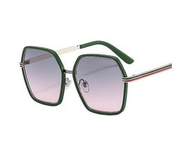 Langytx Kvinders solbriller New Fashion Punk Solbriller Briller Briller Rød Grøn Gradvist Polygonal Retro Cross-border Ins Mænds solbriller GG5 Normal