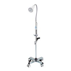 Tutkimusvalo LED-kirurginen lattiateline pyörivällä pohjalla, joustava joutsenkaula, säädettävä varjoton lamppu, lääketieteelliset laitteet