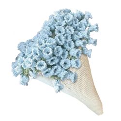 90 cm virkattu kukkapeitto, keskeneräinen, tee-se-itse-neulottu peitto naisille, äitienpäiväkimppu, syntymäpäivälahja Sininen