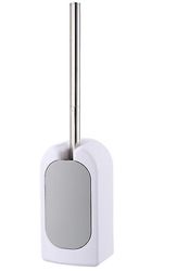 Coosilo Nordisk vægmonteret toiletbørstesæt, rengøringsbørste, toiletbørste, toiletbørsteholder grå 10*7.5*19.2cm