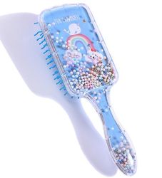 Handuo Tegneserie Airbag Kam Massage Frisør Comb Rainbow Comb blå