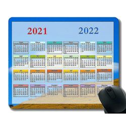 (260x210x3) Gaming musemåtte 2021 års kalender, rumunivers komet Jorden flyvning til at falde spring
