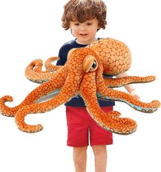 Octopus Stuffed Animal - blekksprut leketøy - barnas pute 19,6 inches Marine dyr leketøy gaver til barn