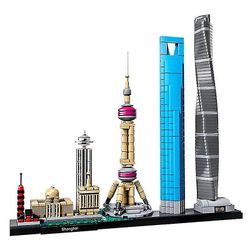 Arkitektur Shanghai Byggeklosser Kit Murstein Klassisk Bymodell
