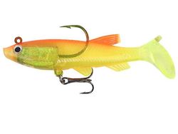 Handuo T-tail Pakke Bly Fisk Soft Bait Fake Bait Capuchin Bionic Bait gul