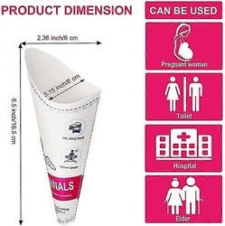 Tinor 50kpl kertakäyttöinen naaras virtsalaite naaras virtsasuppilo raskaana oleva nainen seisova virtsa
