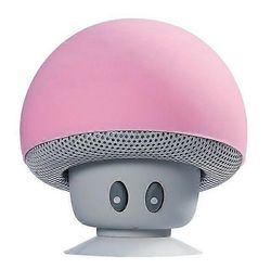 kannettava minikaiutin langaton silikoni bluetooth-kaiutin 3W sieni kaiutin superbasso puhelinsoitin imukuppipidike Vaaleanpunainen