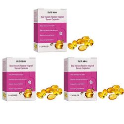 1/2/3 kpl emättimen hoitokapseleita naisille, mehiläisen myrkyn luonnolliset korjausemättimen kapselit, välittömät kutinaa lievittävät detox-tuotte...