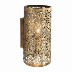 Endon Collection Lighting Secret Garden Floral Blade Design Wall Light Antique Messing, E14
