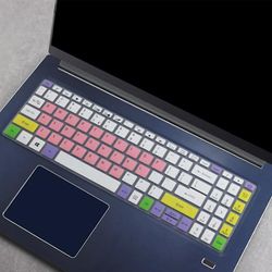 unbrand Laptop tangentbord täcka hud för Acer Aspire 3 A315-56g 15.6 tums skydd Färgglad rosa