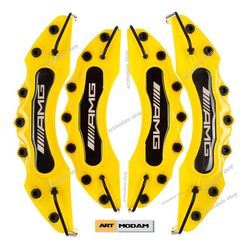 M-BENZ AMG -jarrusatulan suojuksille 4kpl AMG Pumping 7 jarruohjain Autojarrujen lisävarusteet ilmalevyille ja jarrujärjestelmälle ~ 17387