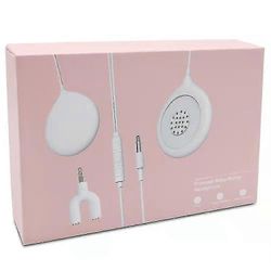 Baby-bump-kuulokkeet toistavat ja jakavat musiikkia, ääntä ja ääniä Kohdun premium-vauvan bump-kaiutinjärjestelmään (valkoinen)