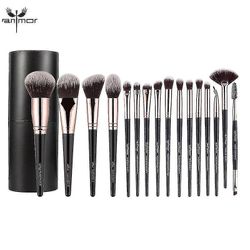16 stk makeup børster Sæt øjenvipper læbe fyldes op børste med cylinder|eye Shadow Applikator