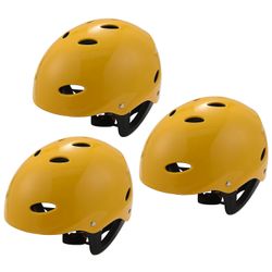 3x sikkerhetsbeskytter hjelm 11 pustehull for vannsport kajakk kano surf paddleboard - Yello