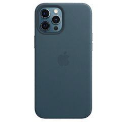 Officiel Apple Iphone 12 Pro Max læderetui med Magsafe - Baltic Blue