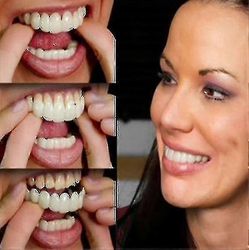 Instant Smile Comfort Fit Flex kosmeettiset hampaat ylä- ja alaproteeseihin