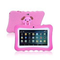 7 tuuman lapset Android Tablet PC 8gb Rom 1024 * 600 resoluutio wifi lasten tablet-tietokoneet kannella Vaaleanpunainen EU Plugs