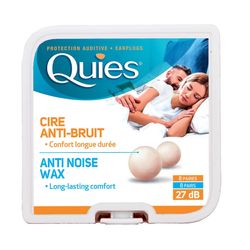 Quies Pure Natural Wax korva tulpat suojaus 8 paria melun vaimennus