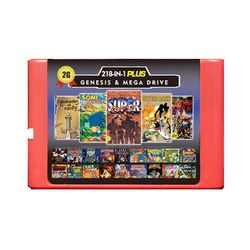 16-bittinen pelikasetti Sega Megadrive Genesis -pelikasetille, punainen