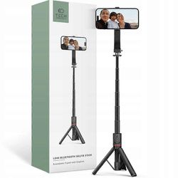 Teknisesti suojattu L04s Selfie-jalusta iPhonelle 12, 13, 14, 15, 16 musta