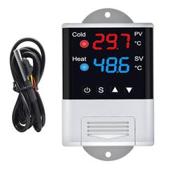 DTC2210 Langaton WiFi-lämpötilansäädin Akvaariotermostaatti anturilla APP-ohjaus älykkäälle Valkoinen musta