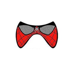 Spiderman Print Led lysende blinkende ansigtsmaske