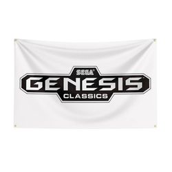 Scitoo Spanduk Spil Cetak Poliester Bendera Sega 3x5 Untuk Dekorasi 1 C 120x180 cm