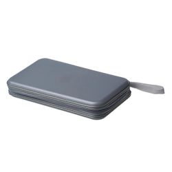 80 levyn albumi CD DVD kantokansi kotelo lompakon pidike laukku kova laatikko - hopea