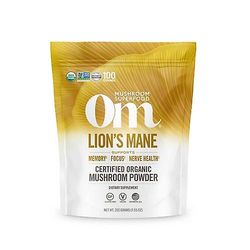 Om Mushrooms Orgaaninen sienijauhe Leijonanharja, 7.05 Oz (1 kpl pakkaus)